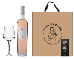 Combo Nuri Rosado de Malbec + Chocolate 70 % Cacao + Copa