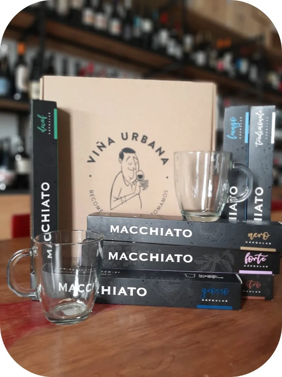 70 Capsulas Café Macchiato Compatible Nespresso + 2 Tazas!!