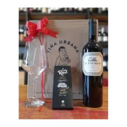 El Enemigo Malbec, Copa Y Chocolate. Estuche P/ Regalo