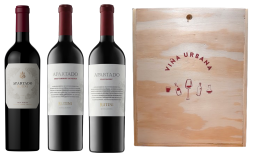Combo Rutini Apartado Gran Malbec, Gran Cabernet Sauvignon, Merlot en Caja Madera