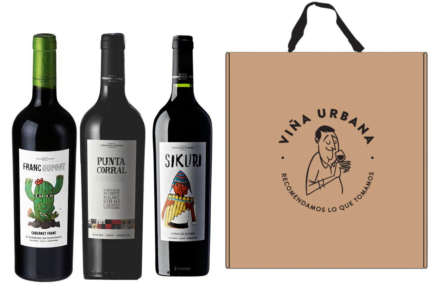 MIX FERNANDO DUPONT: SIKURI, PUNTA CORRAL, FRANC DUPONT en estuche