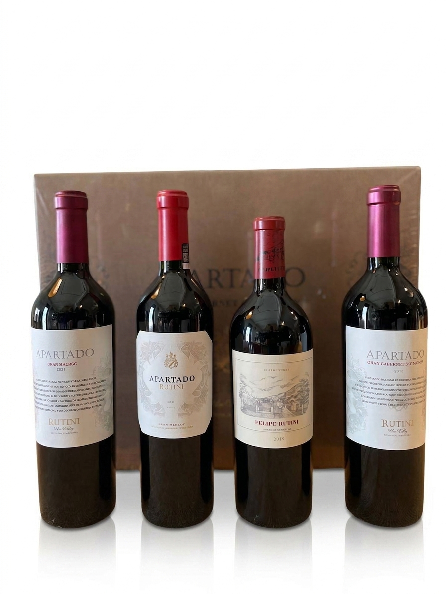 Mix Rutini Alta Gama: Felipe Rutini 2019, Apartado Gran Malbec, Gran Cabernet Sauvignon y Merlot
